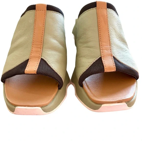 SOREL Kinetic Impact Slide High Sandal, Safari/Dream Color - Picture 4 of 12